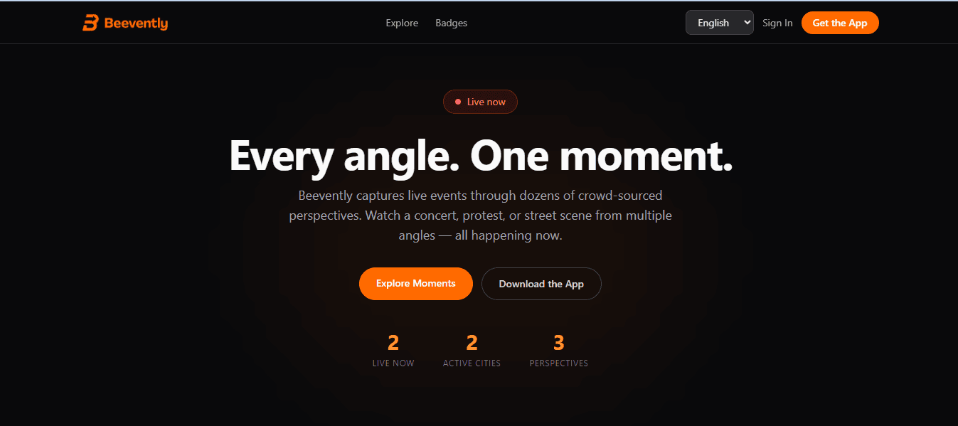 Beevently web app